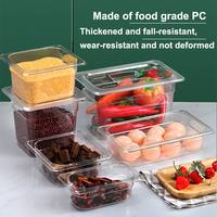 Bac Gastronorme PC GN 1/1 H65 – Contenant Alimentaire en Plastique Transparent pour Restauration, Café, Hôtel, Cuisine – Bac à Sauce