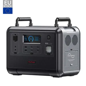 Wiederaufladbarer notfall-Solargenerator tragbares Kraftwerk 1200 W 1500 W tragbares Kraftwerk für Outdoor Camping mit Solar