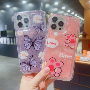 Hot Popular Funda para teléfono móvil Sparkling Lovely Painted Back Cover para iPhone 15 Pro Max Protector De Celular Estuches Forros - Product Image 1