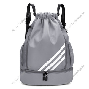 Sac de natation en maille avec logo personnalisé OEM d'usine Sac de piscine en maille pour plage et camping avec compartiments secs et humides pour la natation - Product Image 6