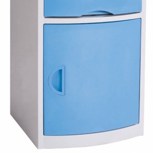 โต๊ะข้างเตียง Shilehuan รุ่น Slv-D4007 สีฟ้า ตู้เก็บของพลาสติกสำหรับหอผู้ป่วยทางการแพทย์ สำหรับการดูแลทางพยาบาล - Product Image 2