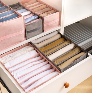 Pants Organizer New Arrive Clothes Pants Storage Box 7 And 9 Slots Storage Wardrobe Drawer Jeans Legging Underwear Drawer Organizer Clothes