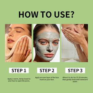 Masque Facial Hydratant Purifiant en Argile Personnalisé avec Logo – Contrôle du Sébum, Éclaircissement des Peaux Ternes, Anti-Acné - Product Image 4
