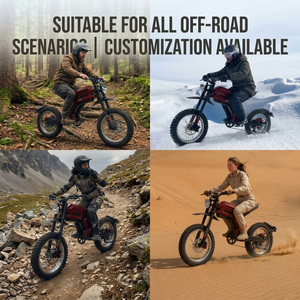 3000W Lithium Battery Sport Dirt Bike with Cool LED Lights | 52V 27Ah Motorcycle 70km/h Speed - Product Image 4