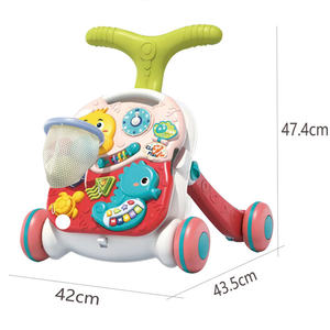 Baohan Kids Play Center Table d'activités Multifonction Poussette Jouet Trotteur Assis à Debout <span class=keywords><strong>2</strong></span> en 1 Trotteur pour bébé - Product Image 1