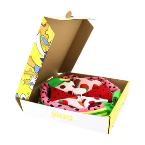 Caja <span class=keywords><strong>de</strong></span> <span class=keywords><strong>Calcetines</strong></span> con Diseño <span class=keywords><strong>de</strong></span> <span class=keywords><strong>Pizza</strong></span>, 4 Pares, <span class=keywords><strong>Calcetines</strong></span> Personalizados, Novedosos, Divertidos y a la Moda - Product Image 1