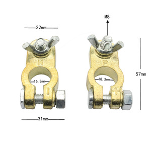 Bền Đồng lớp phủ hợp kim nhôm xe pin thiết bị đầu cuối kết nối kẹp tiêu cực tích cực - Product Image 3