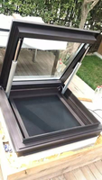 Fenêtre de toit électrique intelligente en aluminium 6063-T5 de haute qualité, à toit incliné, soudée sans joint, étanche, à ouverture automatique et insonorisée