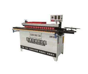 semi automatic edge banding machine mdf solid wood Melamine cabinet production lines edge banding trimmer machine