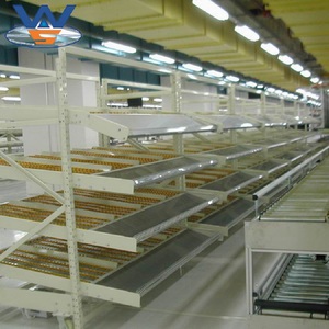 Estanterías de Gravedad Multicapa <span class=keywords><strong>para</strong></span> Almacén, Recolección de Cajas, Construcción de Acero Duradero, Rieles de Desplazamiento Suave, Sistema de Flujo de Cartones - Product Image 2