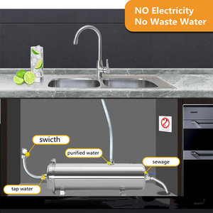 Máy lọc nước siêu lọc dưới bồn rửa bằng thép không gỉ <span class=keywords><strong>fln</strong></span> 1000L tốc độ dòng chảy 1000L/h hoạt động bằng tay loại kẹp có thể giặt được - Product Image 6