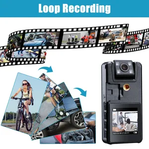 Caméra corporelle mini A39 Full HD 1080P, caméscope 3000 mAh, caméra de vélo rotative à 120°, caméra sportive DV, DVR de voiture, écran 1,54 pouces, double carte MicroSD TF - Product Image 3