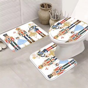 Cortina de Ducha de Poliéster con Diseño de Escena de Ballet Cascanueces Blanco, Cortina de Baño con Impresión Digital Impermeable, Impresión Personalizada, Venta al por Mayor, Moderna - Product Image 4