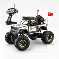 Camion monstre RC géant de 60 cm avec chargeur inclus pour garçons, 4 roues motrices, jouet télécommandé haute vitesse