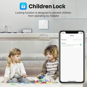 Tuya Wifi Cảm ứng thông minh chuyển đổi Alexa Google điều khiển bằng giọng nói 124 trung tính interruptor inteligente sản phẩm nhà Thời gian ON-OFF cuộc sống thông minh - Product Image 3