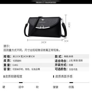 Luxury Designers PU Leather Shoulder Hand Bags Pocket Crossbody Bag Custom Women's Messenger Bags - Product Image 6