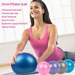 Ballon de Pilates OEM anti-éclatement, petit ballon de yoga et d'équilibre pour exercices de gym, ballon de stabilité de 25 cm, souple et gonflable pour débutants, <span class=keywords><strong>renforcement</strong></span> du tronc - Product Image 2