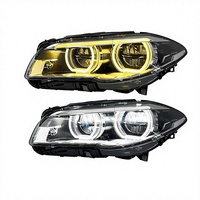 Pour l'assemblage des phares de la Série 5, modèle 11-17 F10/F18, modification des feux de jour à LED 12V, yeux d'ange