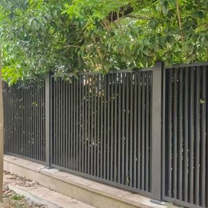 Panneau de clôture extérieur en alliage d'aluminium Panneau de clôture moderne traité thermiquement Porte de jardin - Product Image 3