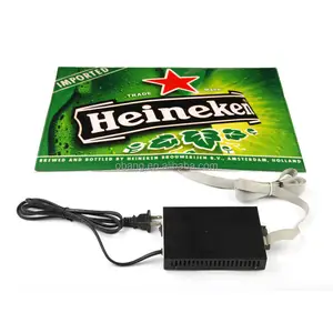 ป้ายโฆษณาแบบปรับแต่งได้ด้วยไฟฟ้าเรืองแสง แผงภาพเคลื่อนไหวไฟฟ้าเรืองแสง กระดาษเรืองแสง ไฟ LED กระพริบสำหรับโฆษณา - Product Image 1