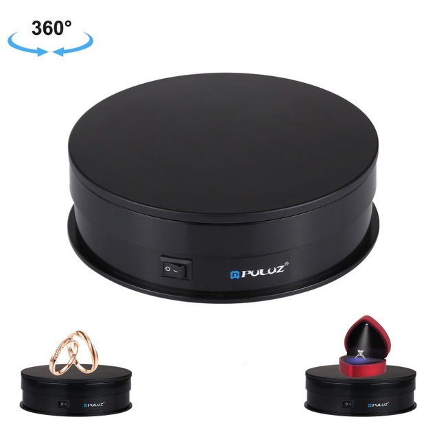 15cm USB Electric Rotating Automatic Jewelry Display Stand 360 Degree Electric Turntable Photography Rotary Table