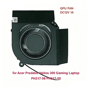 DC12V โน้ตบุ๊ค CPU GPU พัดลมระบายความร้อนสำหรับเอเซอร์ <span class=keywords><strong>Predator</strong></span> Helios 300 PH317-55 PH317-56-70XJ พัดลมระบายความร้อนสำหรับแล็ปท็อปสำหรับเล่นเกม DC280010VF0 ใหม่ - Product Image 5
