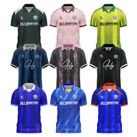 Camiseta de Fútbol Sublimada, Ropa Deportiva, Último Diseño OEM ODM, Camiseta de Fútbol para Hombre, Cuello Redondo, Ligera