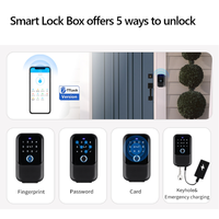 Custodia impermeabile all'ingrosso in fabbrica codice Tuya per impronte digitali Wifi Smart Key Box App telecomando a muro combinazione scatola di serratura per porta