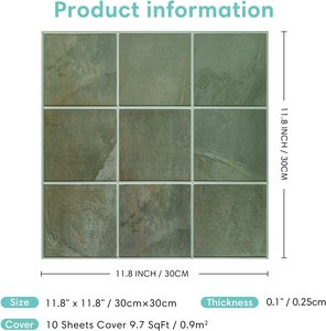 <strong>Stick</strong> <strong>on</strong> Fliser Peel and <strong>Stick</strong> Backsplash <strong>Tile</strong> for <strong>Kitchen</strong> and Bathroom Backsplashes - Product Image 6
