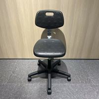 Chaise en polyuréthane antistatique ESD durable avec base chromée, banc de travail pour bureau, usine sans poussière, banquier, caissier, studio