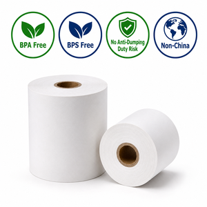 2-1/4" x 85' Thermal Receipt <b>Paper</b> <b>Roll</b> 48gsm for Supermarket POS Factory Wholesale - Product Image 1