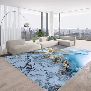 custom irregular marble pebble central carpets 3d Printed crystal velvet carpet designs throw rugs for bedroom under bed