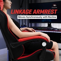Chaise de bureau ergonomique moderne rose avec massage, repose-pieds inclinable, design confortable en cuir PU, réglable en hauteur pour le gaming