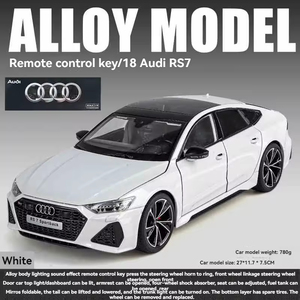 1:18 originale Aodi RS7 modello di auto in lega con chiave RC con suono e luce porte Pullback aperto Display giocattolo <span class=keywords><strong>collezione</strong></span> regalo modello di auto - Product Image 5