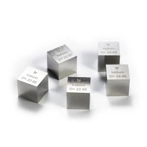 Lingot d'iridium métallique 10*10*10mm, pureté 99,95%, cube d'élément pur, collection - Product Image 6