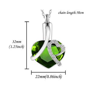 Mujeres y niñas <span class=keywords><strong>para</strong></span> <span class=keywords><strong>siempre</strong></span> en <span class=keywords><strong>mi</strong></span> corazón Memorial Urna Colgante Cenizas Collar Joyería de cremación - Product Image 2