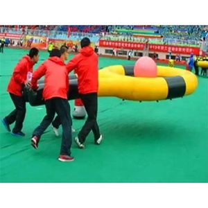 Jeu de sport interactif raquette de tennis jeu de course construction d'équipe gonflable intéressante coopération en équipe raquette de tennis gonflable - Product Image 4