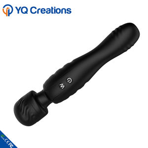 Zwarte dubbele erotische Japanse massage-wand vibrator voor het hele lichaam, draadloze wandmassager - Product Image 2