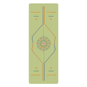 เสื่อโยคะสีรุ้งพร้อมส่ง ผลิตจาก PU และยางธรรมชาติ กันลื่น สำหรับออกกำลังกาย มีเส้นบอกตำแหน่ง หนา หรูหรา รูปทรงสี่เหลี่ยมผืนผ้า ขนาด 183 ซม. - Product Image 4