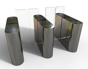 Tourniquet automatisé de contrôle d'entrée avec barrière coulissante de lecteur d'empreintes digitales pour l'accès d'adhésion de gymnase - Product Image 1