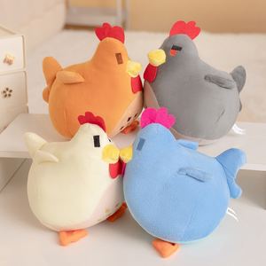 Juguetes de Peluche de <span class=keywords><strong>Pollo</strong></span> <span class=keywords><strong>Redondo</strong></span> de Stardew Valley al por Mayor, Peluche Súper Suave <span class=keywords><strong>Relleno</strong></span> de Algodón PP de 20 cm, Adorable Peluche de Consuelo - Product Image 1