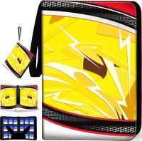Classeur de cartes sécurisé à 9 pochettes avec fermeture éclair, album porte-cartes étanche et anti-poussière pour une protection complète des cartes de collection