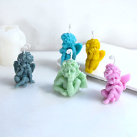 5 Arten Engel Form Harz Kerzen form 3D DIY Silikon form für Home Decoration Duft kerzen form