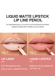 HANDAIYAN Kit <span class=keywords><strong>de</strong></span> 12 colores <span class=keywords><strong>de</strong></span> lápiz labial líquido y delineador <span class=keywords><strong>de</strong></span> <span class=keywords><strong>labios</strong></span>, envío gratis, cosméticos coreanos, maquillaje para mujeres, lápiz labial <span class=keywords><strong>de</strong></span> belleza - Product Image 5
