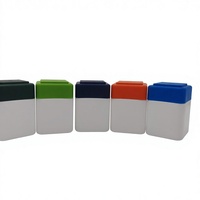 Bouteille en plastique carrée vide de 180 ml pour la vente en gros et la personnalisation, conteneur pour capsules, médicaments, comprimés, bonbons et emballages de produits de santé