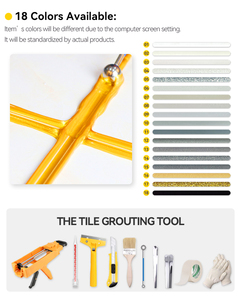 2 Epoxy vữa không thấm nước đẹp cấu trúc đại lý nhựa niêm phong vàng trắng sứ gạch vữa keo phụ tiêm cho gạch - Product Image 3