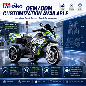 Motocicleta para Niños, 6V, con Luces LED, Triciclo Eléctrico, Coche <span class=keywords><strong>de</strong></span> Juguete, Bicicleta con Parachoques, Scooter para Niños Pequeños - Product Image 5