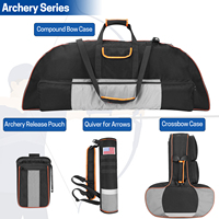 Étui souple et léger en nylon pour arc composé, multifonctionnel et respirant, avec poche pour flèches et sangles de sac à dos, compatible avec les arcs de 19x45 pouces