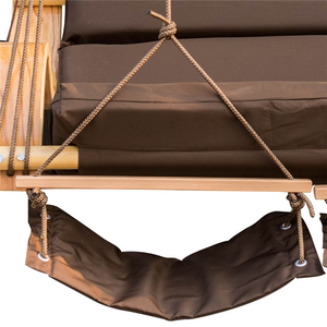 स्थानिक इनडोर आउटडोर डबल नेमी डीलक्स लटका हैममॉक लाउगर कुर्सी लकड़ी की प्रेमी सीट कुर्सी - Product Image 6