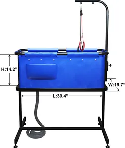 निर्माता तरक्की पालतू धोने स्टेशन कुत्ते बिल्ली सौंदर्य स्नान और शॉवर पालतू जानवर स्नान टब Foldable